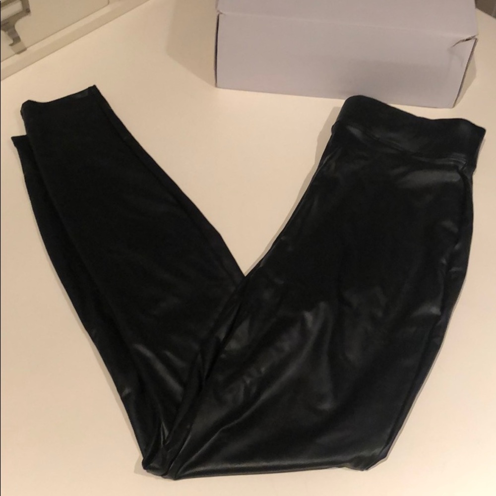 Black Leather Leggings